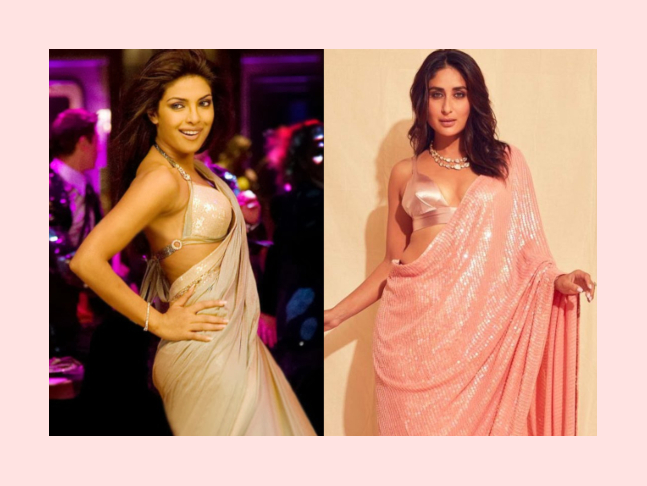 Priyanka Chopra Ka Blue Picture - Desi Girl V2.0! After Priyanka Chopra, Manish Malhotra brings back the  bling affair with Kareena Kapoor's metallic drape