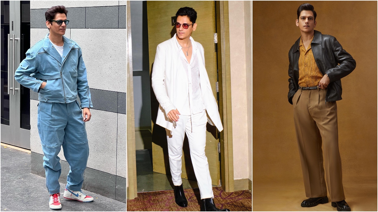 Vijay Varma looked handsome in a pink suit and trousers Media